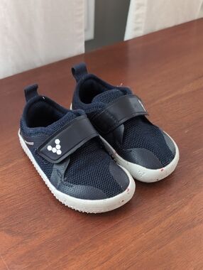 Vivobarefoot Kids Primus Sport Navy Mesh Slip-On Sneakers